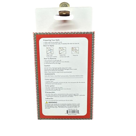 Press On Nail Kit Red Santa - Picture 2 of 3
